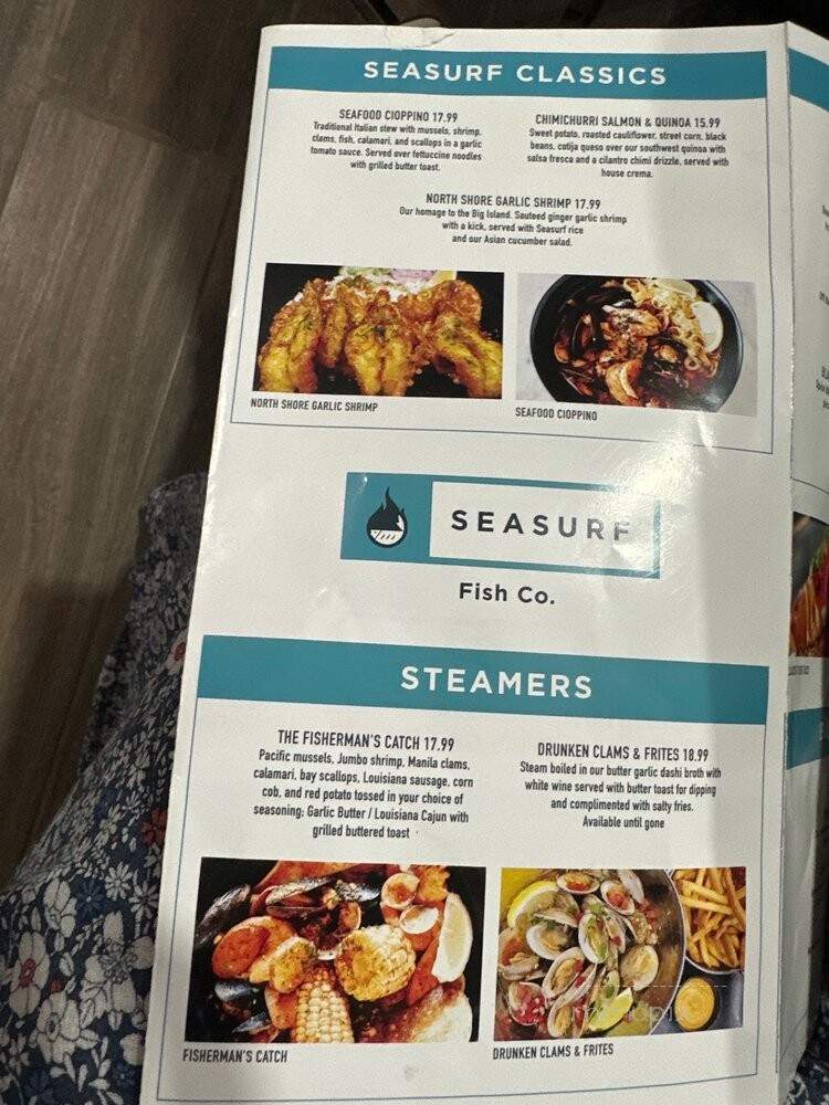 Seasurf Fish Co - San Clemente, CA menu_pic
