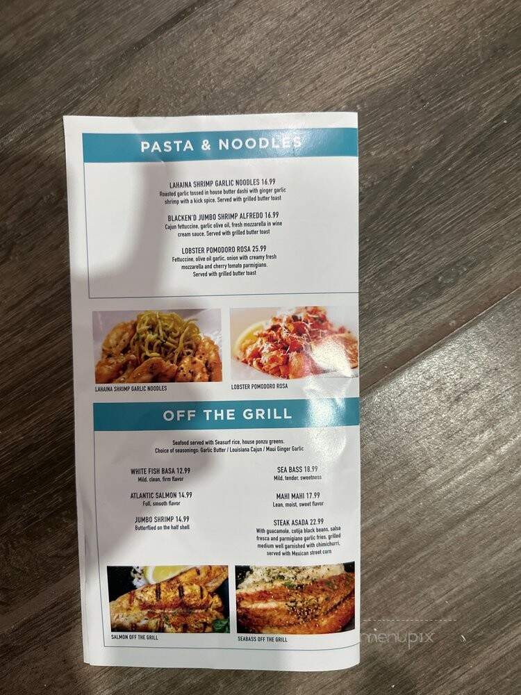 Seasurf Fish Co - San Clemente, CA menu_pic