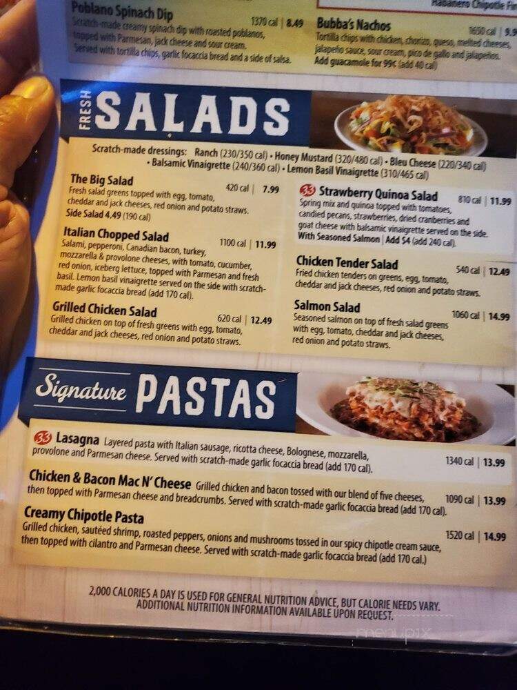 Bubba's 33 - Corpus Christi, TX menu_pic