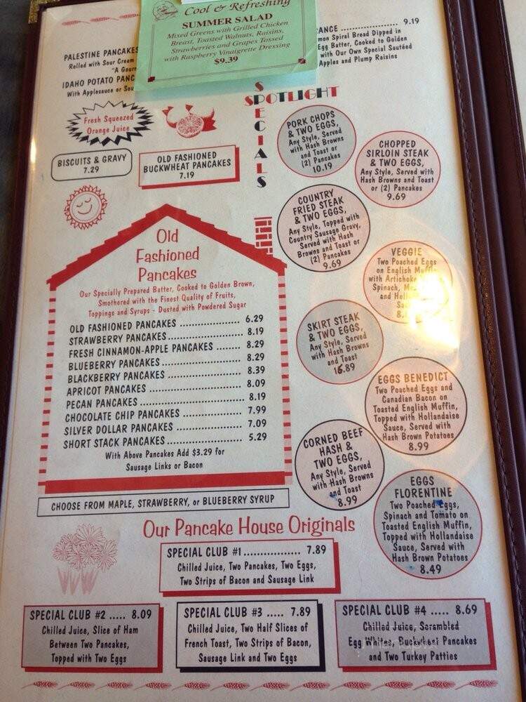 Checkers Pancake House - Schaumburg, IL menu_pic