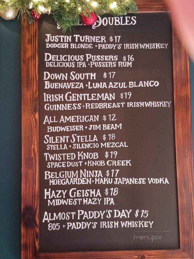 Pat's Cocktail Lounge - North Hollywood, CA menu_pic