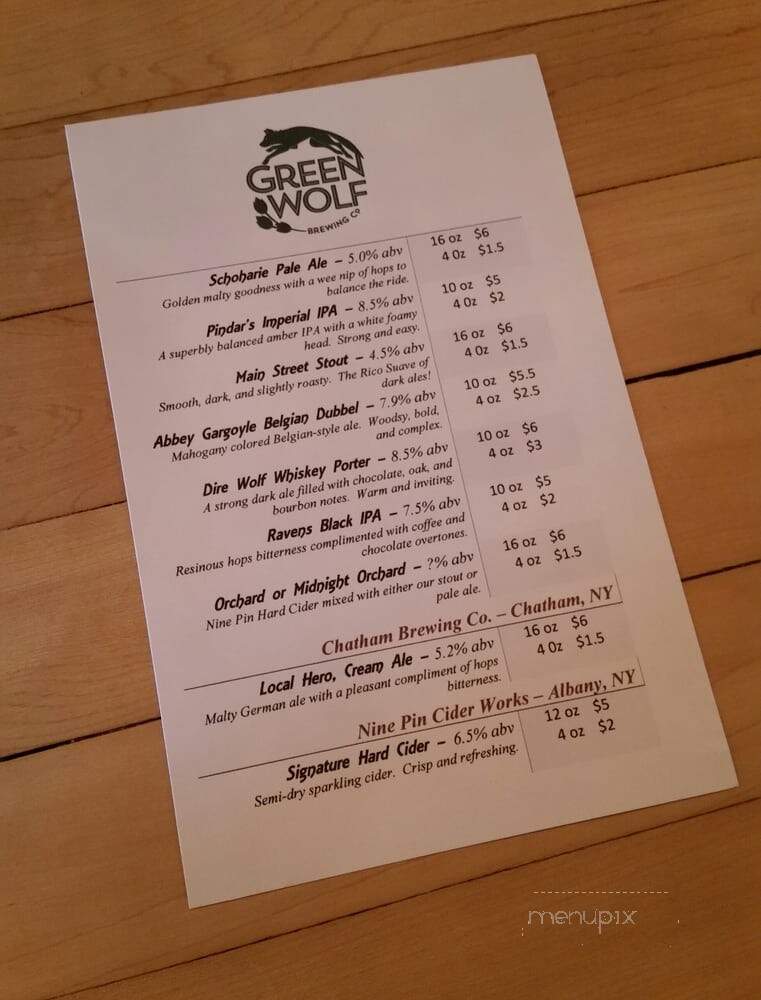 Green Wolf Brewing - Middleburgh, NY