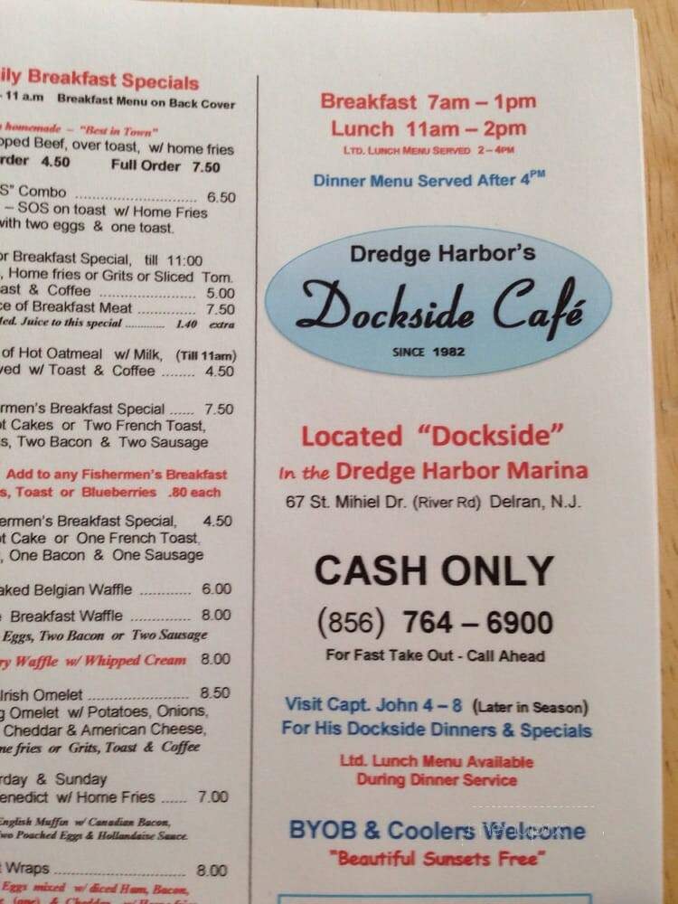 Dredge Harbor Dockside Cafe - Delran, NJ
