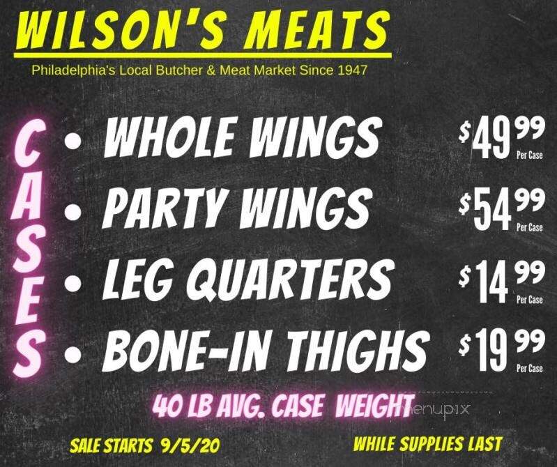 Wilson's Famous Blue Ribbon Meats - Philadelphia, PA