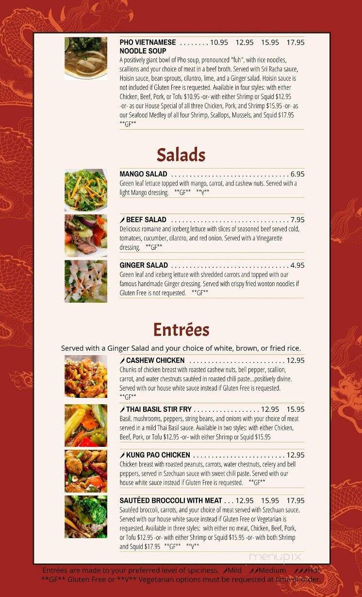 Rainbow Asian Cuisine - Johnson City, TN menu_pic