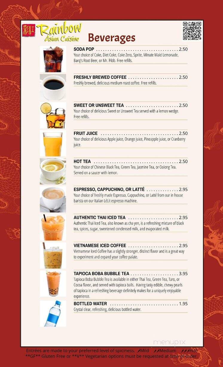 Rainbow Asian Cuisine - Johnson City, TN menu_pic