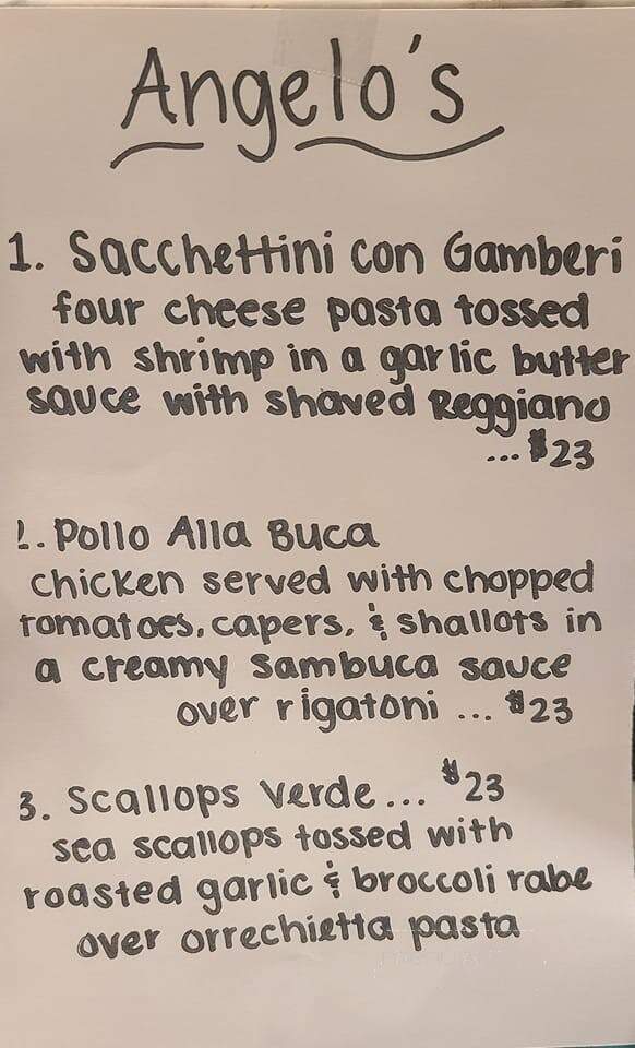 Angelo's - Flemington, NJ menu_pic