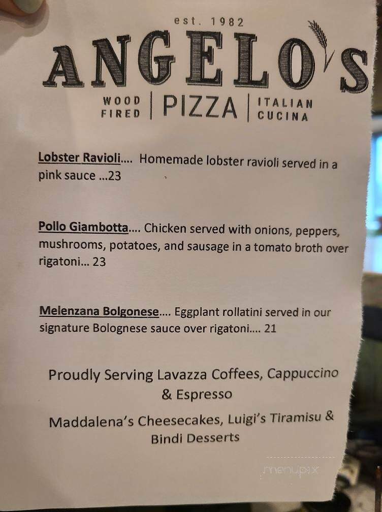 Angelo's - Flemington, NJ menu_pic