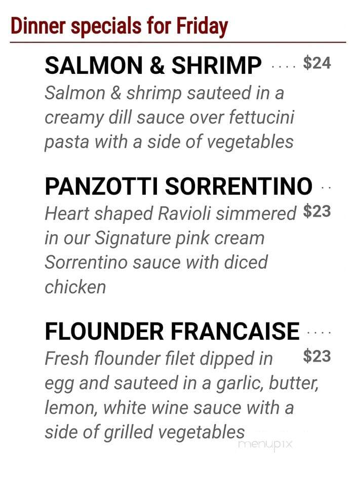 Angelo's - Flemington, NJ menu_pic