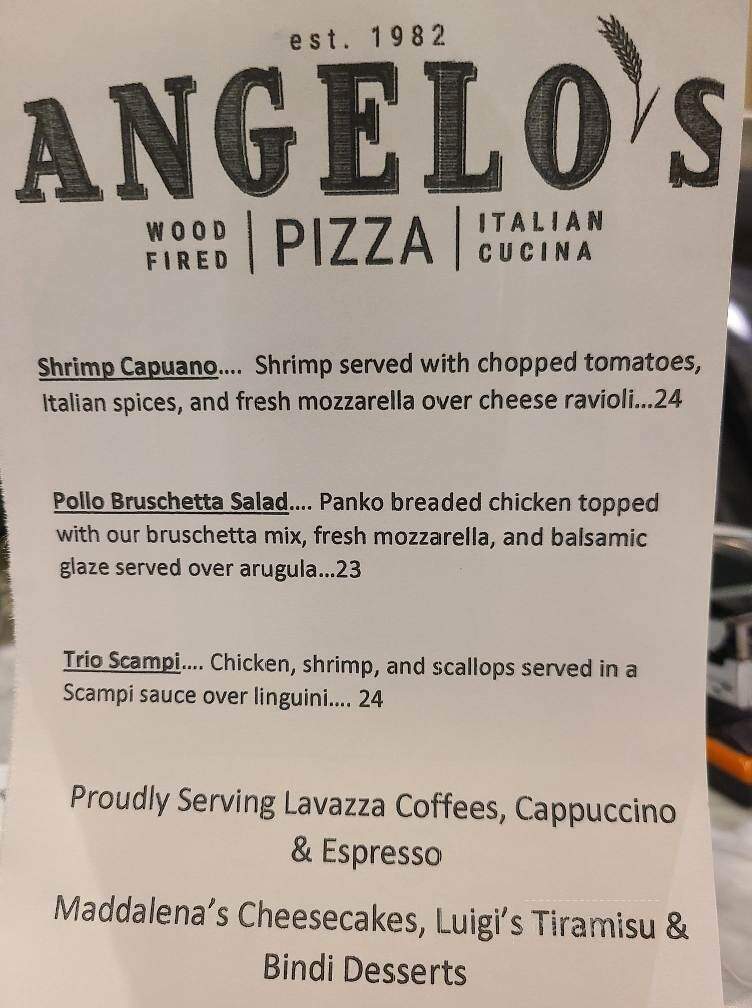 Angelo's - Flemington, NJ menu_pic