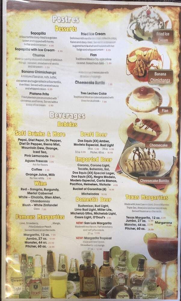 San Luis Iii - High Point, NC menu_pic