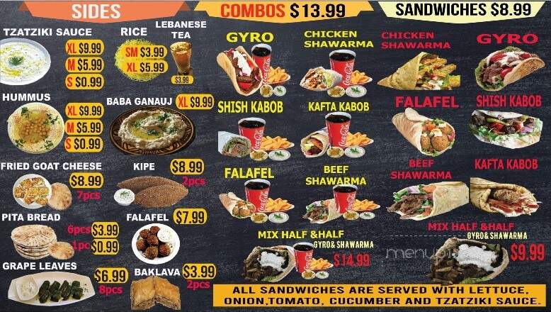 Stop 2 Shop - Slidell, LA menu_pic
