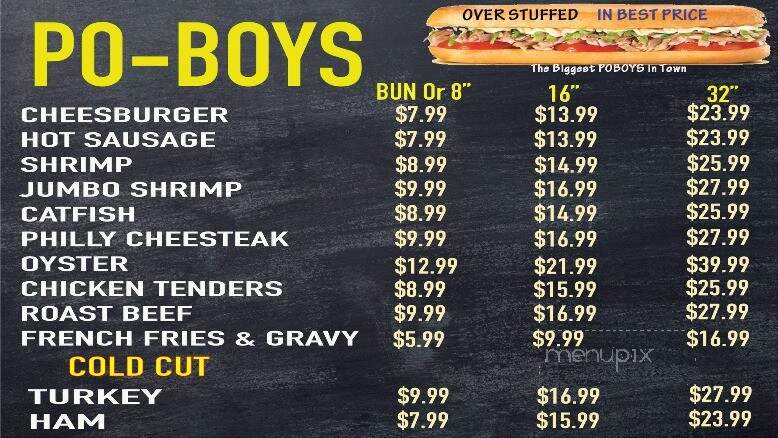 Stop 2 Shop - Slidell, LA menu_pic
