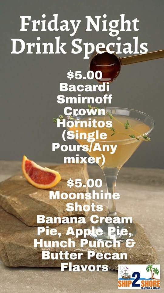 Ship 2 Shore Seafood & Steaks - Jacksonville, FL menu_pic
