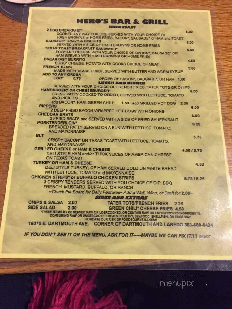 Hero's Bar and Grill - Aurora, CO