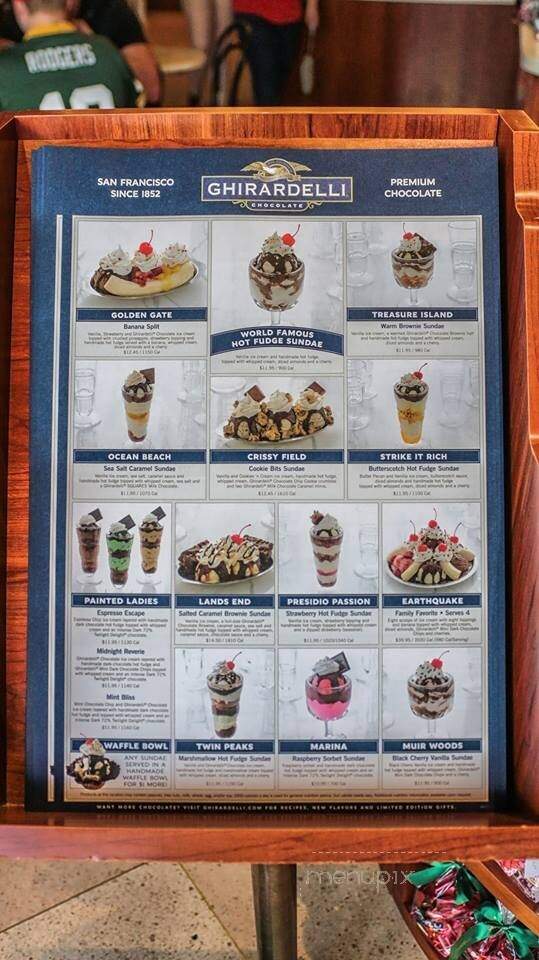 Ghirardelli Soda Fountain and Chocolate Shop - Hollywood, CA menu_pic