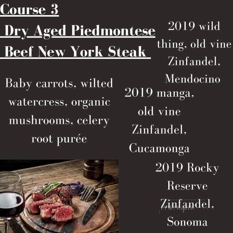 Paon Restaurant & Wine Bar - Carlsbad, CA menu_pic