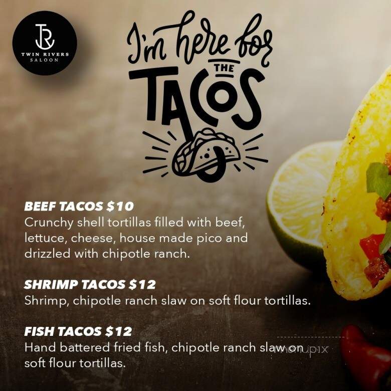 Twin Rivers Saloon - Modesto, CA menu_pic