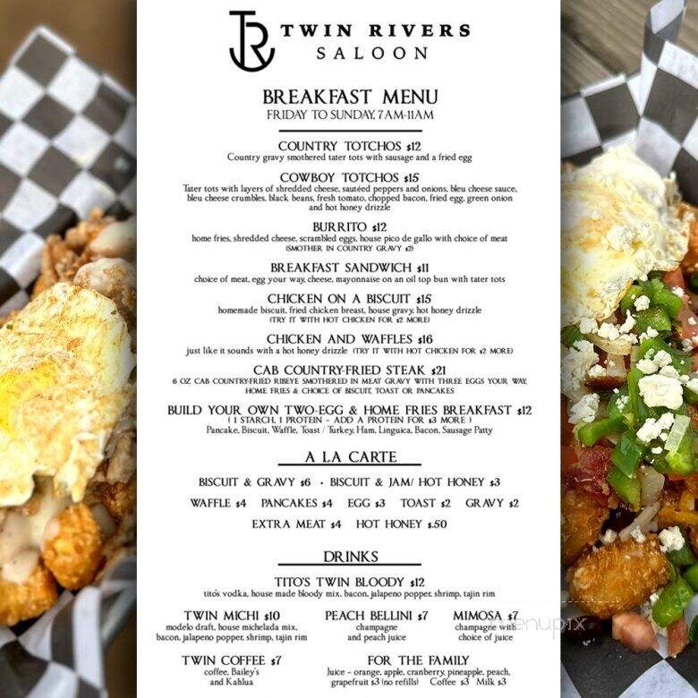 Twin Rivers Saloon - Modesto, CA menu_pic