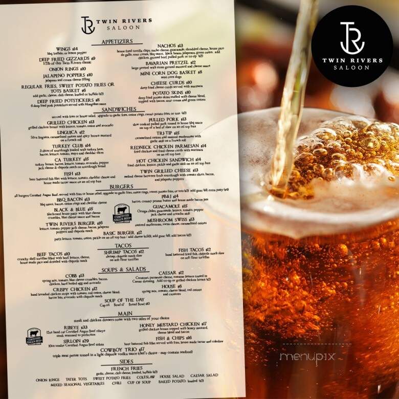 Twin Rivers Saloon - Modesto, CA menu_pic