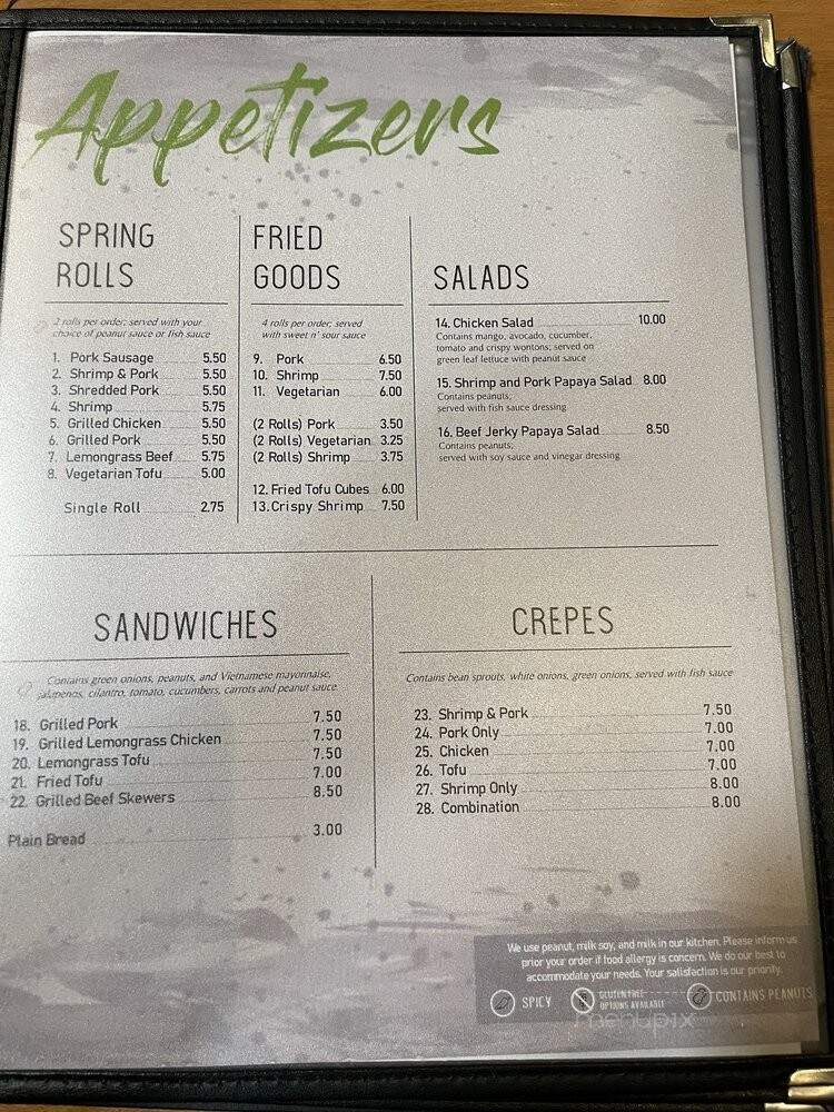 Basil Leaf - Albuquerque, NM menu_pic