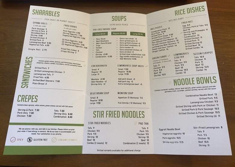 Basil Leaf - Albuquerque, NM menu_pic