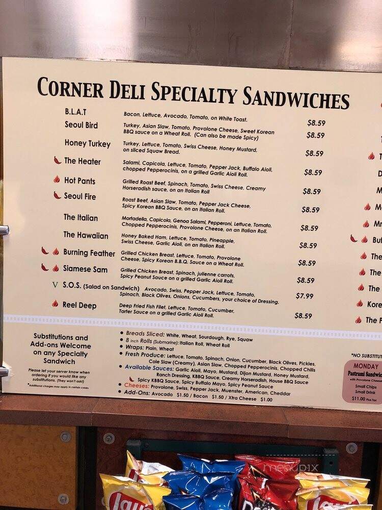 Corner Deli - Ontario, CA menu_pic