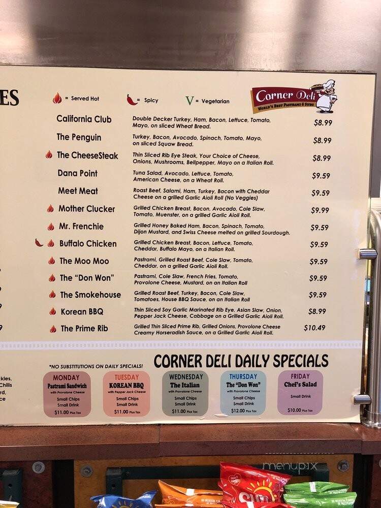 Corner Deli - Ontario, CA menu_pic