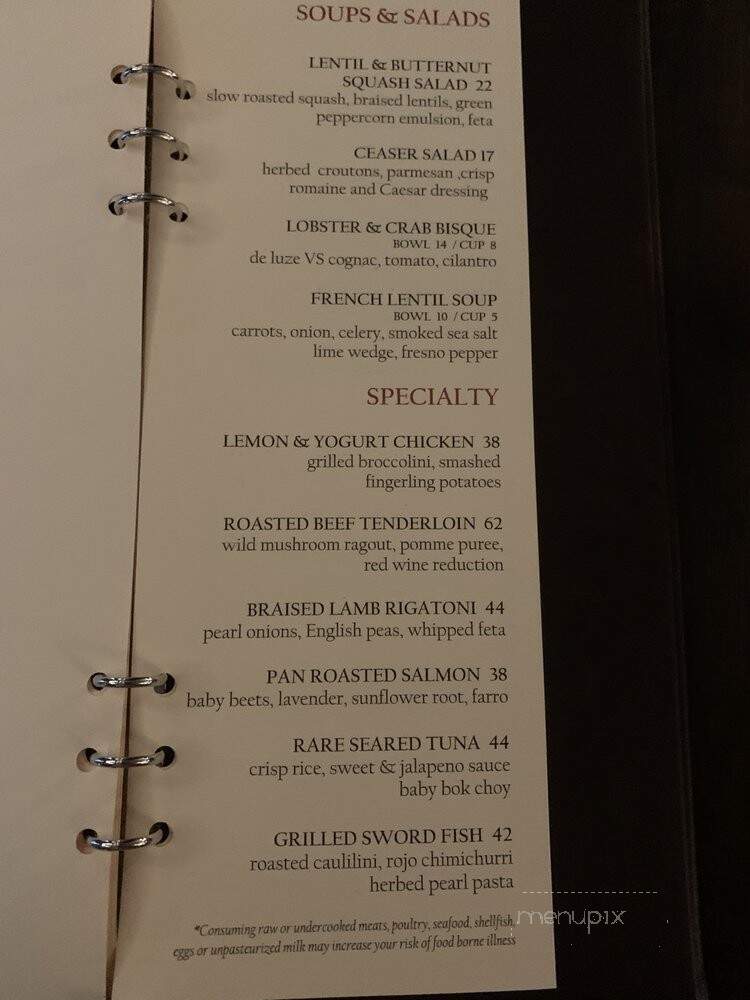 Bosendorfer Lounge - Orlando, FL menu_pic