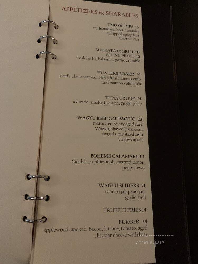 Bosendorfer Lounge - Orlando, FL menu_pic