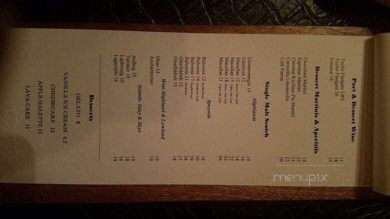 Bosendorfer Lounge - Orlando, FL menu_pic