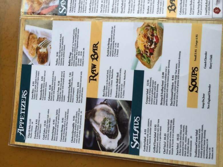Harpoon Harry's Lounge & Raw - Punta Gorda, FL menu_pic