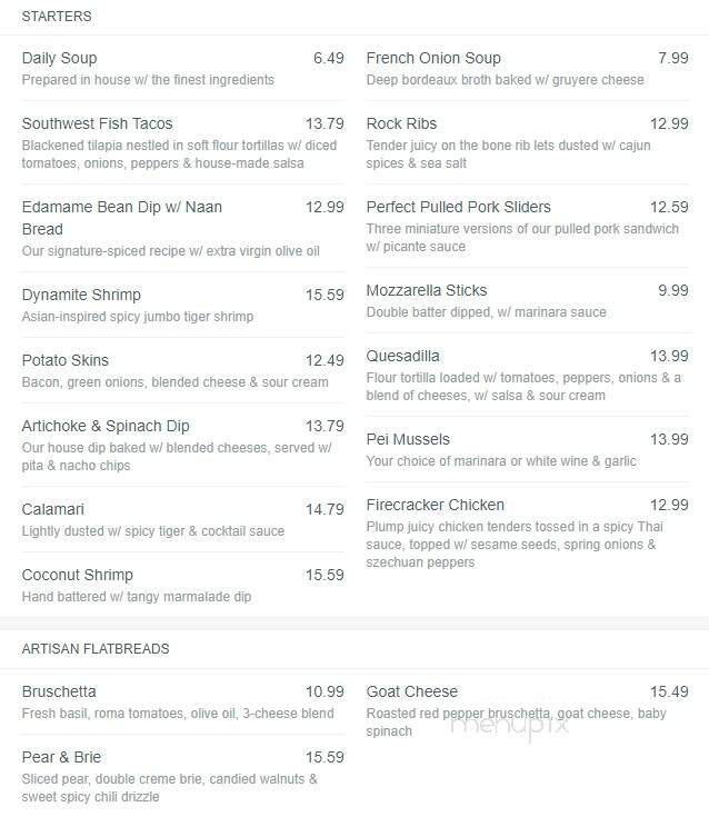 The Clarkson Pump & Patio - Mississauga, ON menu_pic