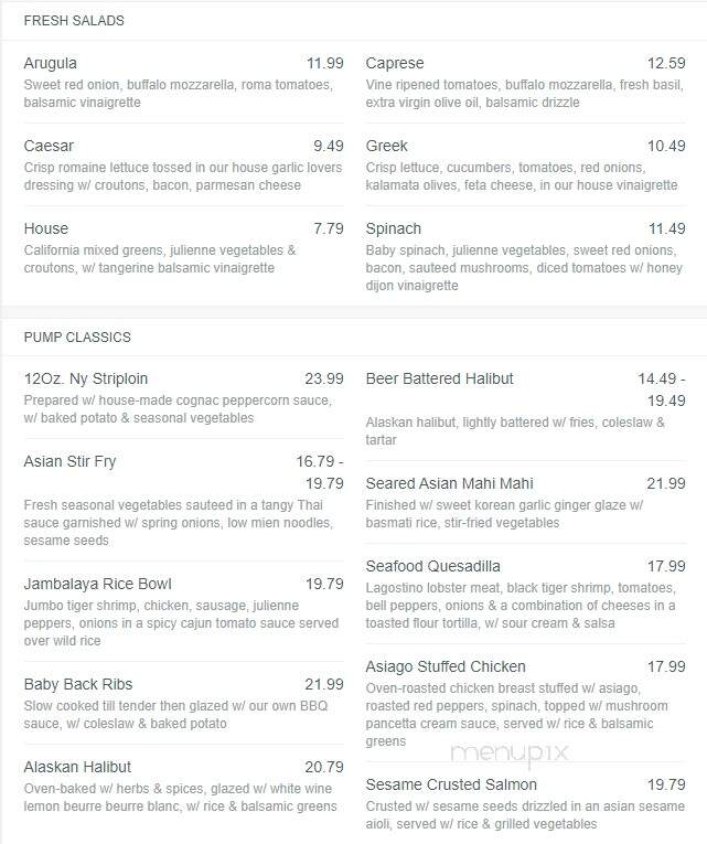The Clarkson Pump & Patio - Mississauga, ON menu_pic