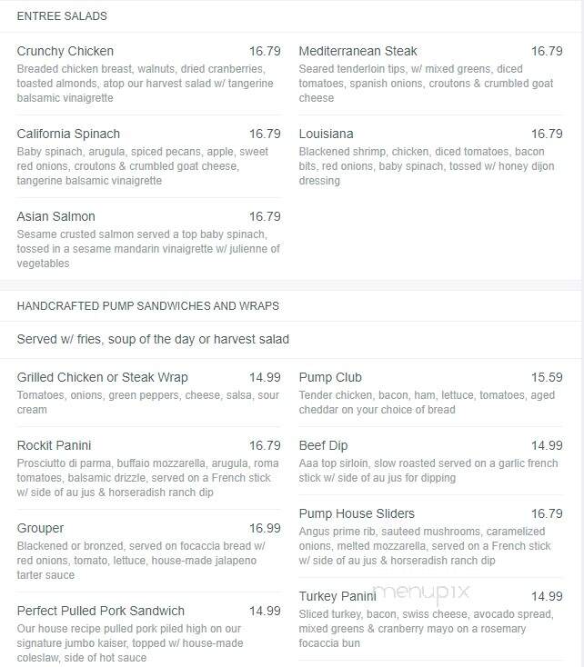 The Clarkson Pump & Patio - Mississauga, ON menu_pic