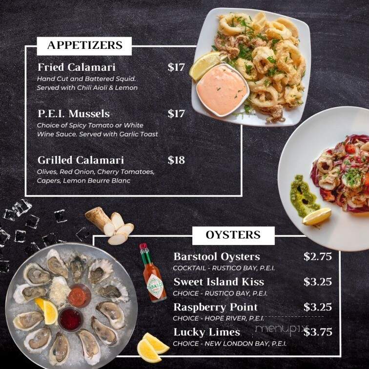 Aw Shucks Seafood Bar & Bistro - Aurora, ON menu_pic