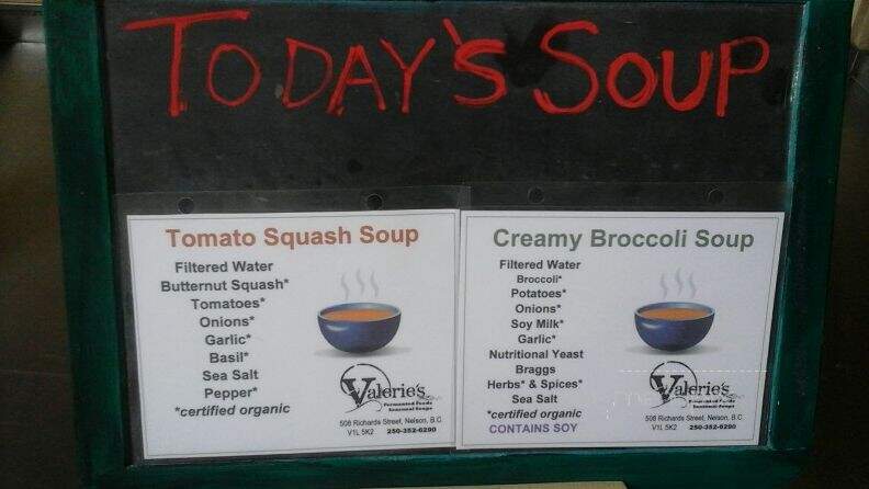The Kootenay Bakery Cafe Cooperative - Nelson, BC menu_pic