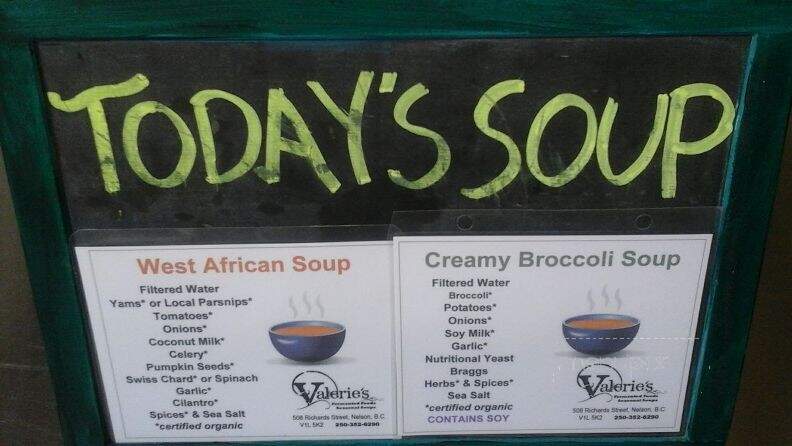The Kootenay Bakery Cafe Cooperative - Nelson, BC menu_pic