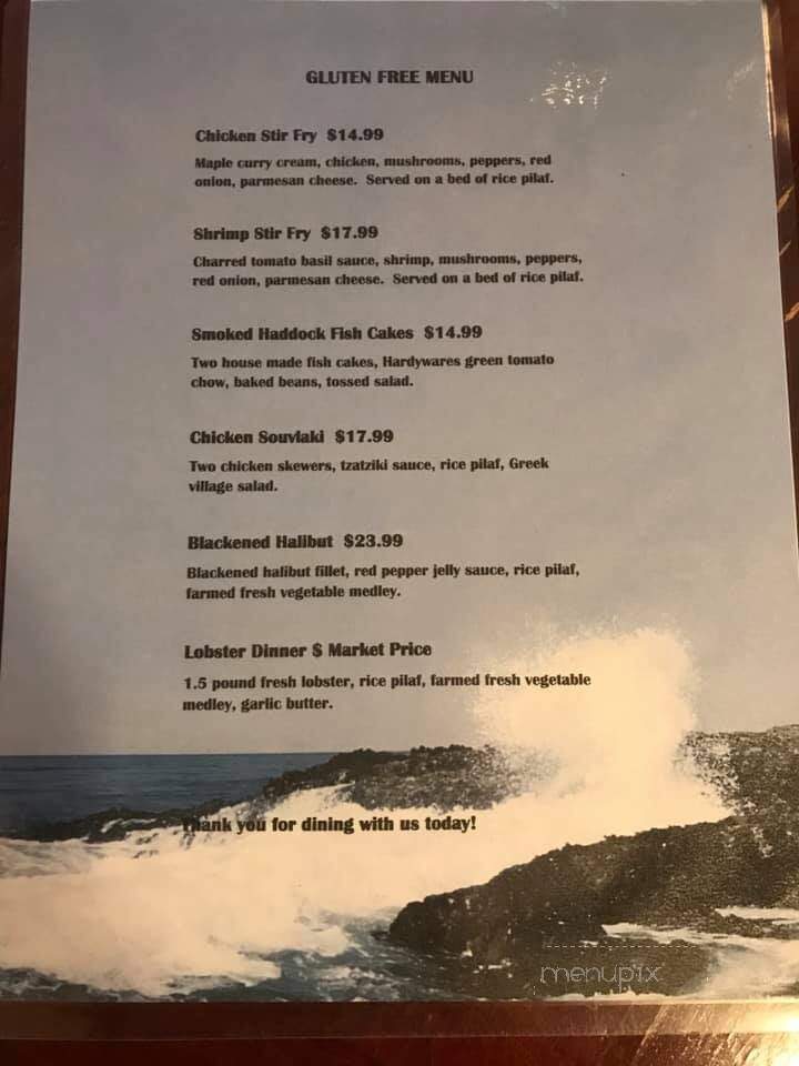 The Henley House Pub and Restaurant - Sheet Harbour, NS menu_pic