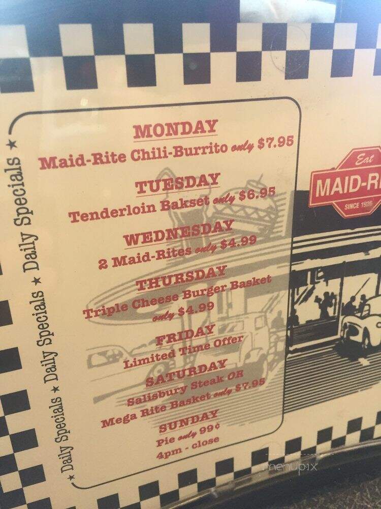 Maid-Rite - East Moline, IL menu_pic