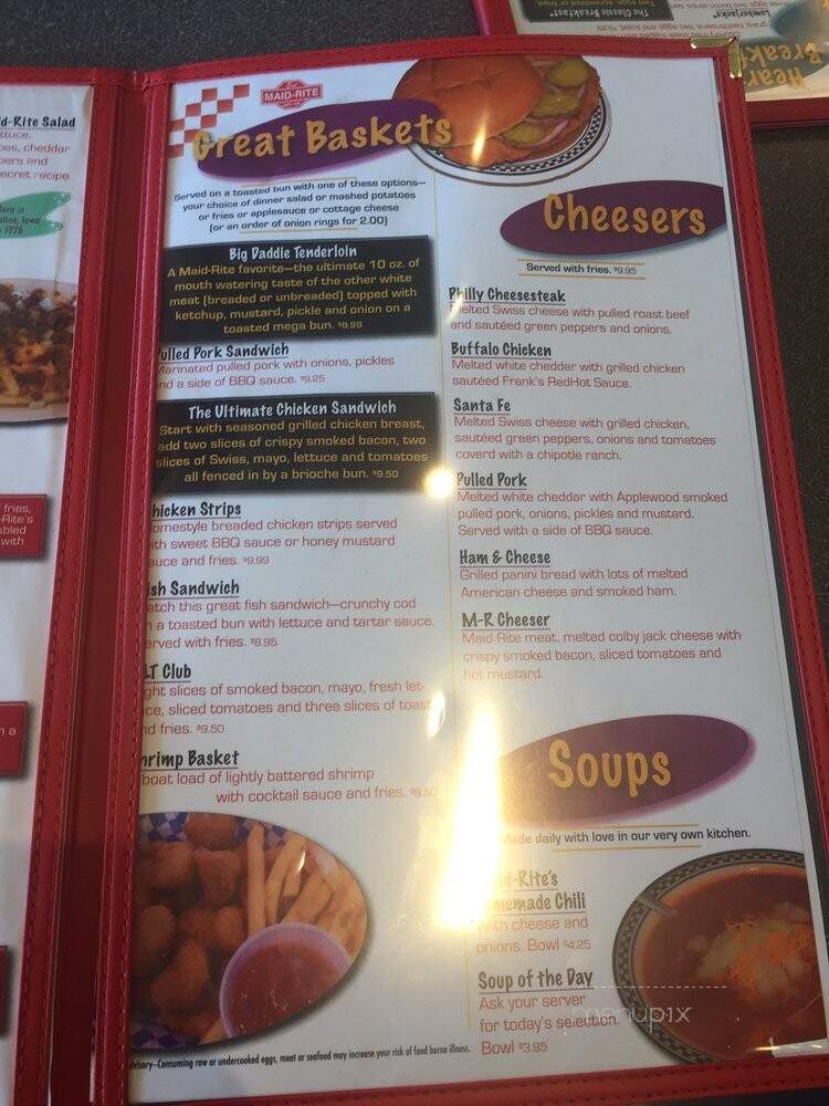 Maid-Rite - East Moline, IL menu_pic