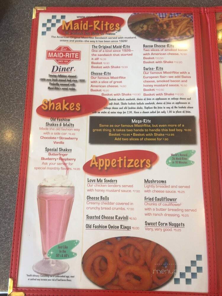 Maid-Rite - East Moline, IL menu_pic