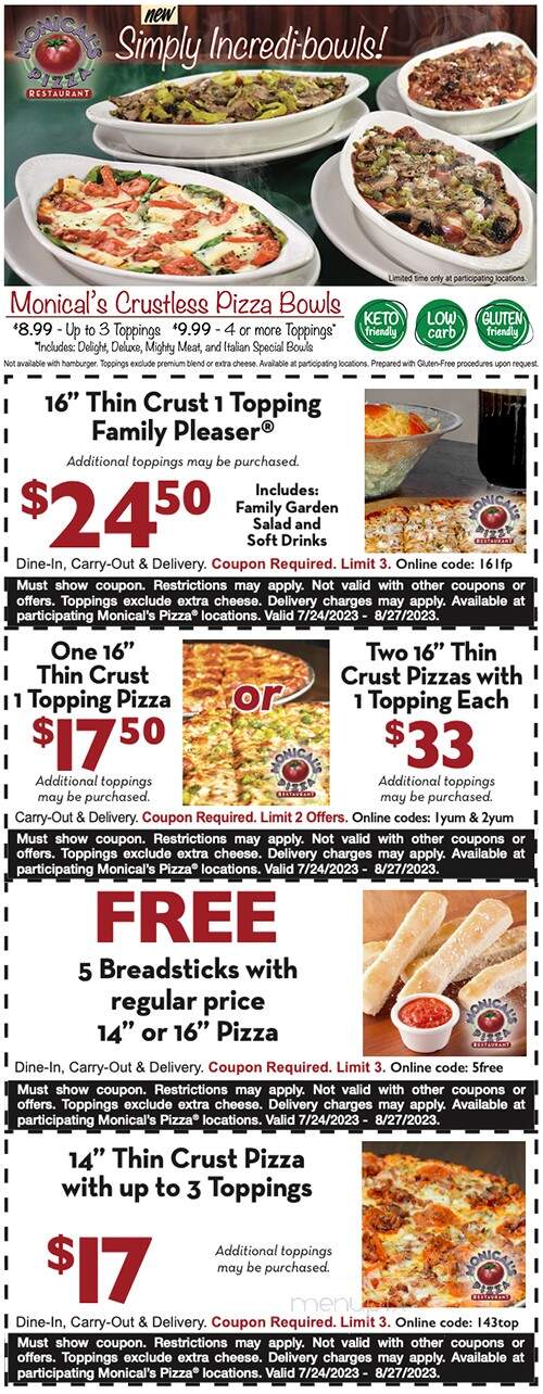 Monical's Pizza - Decatur, IL