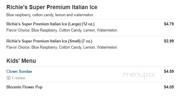Gifford's Famous Ice Cream - Waterville, ME menu_pic