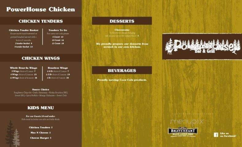 Powerhouse Bar & Grill - Northome, MN menu_pic