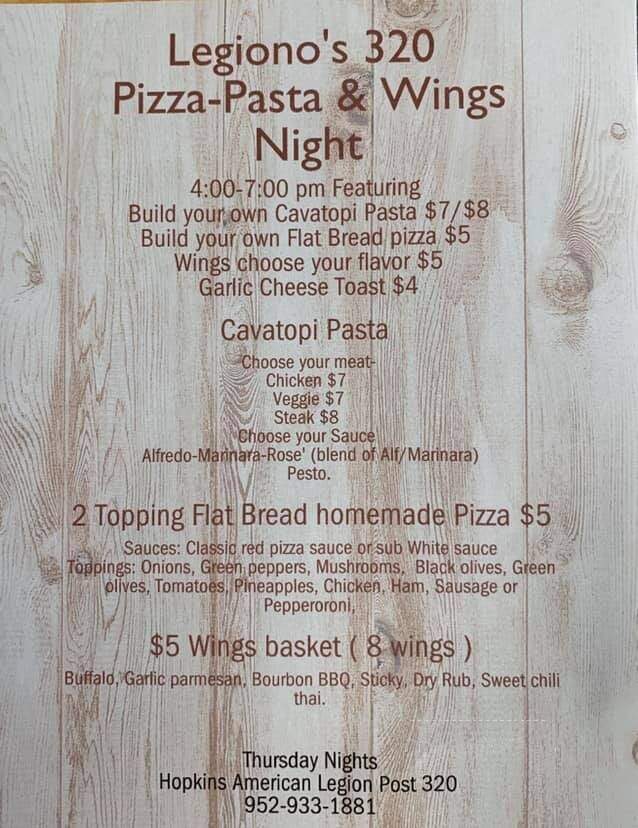 Hopkins American Legion - Hopkins, MN menu_pic