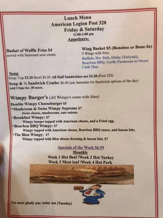 Hopkins American Legion - Hopkins, MN menu_pic