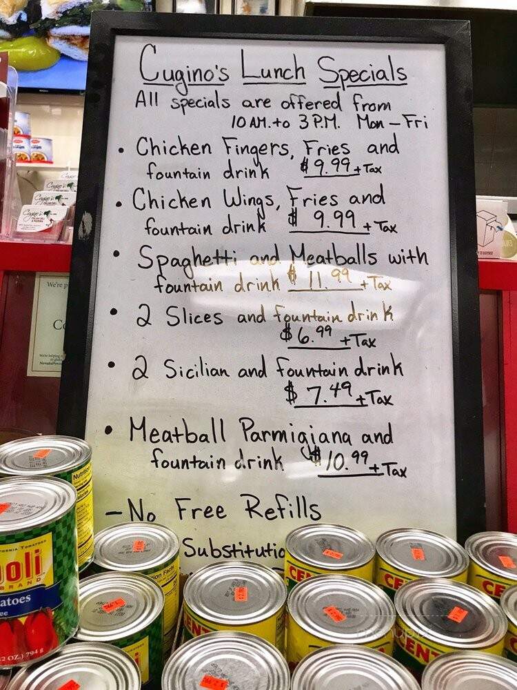 Cugino's Italian Deli - Las Vegas, NV menu_pic