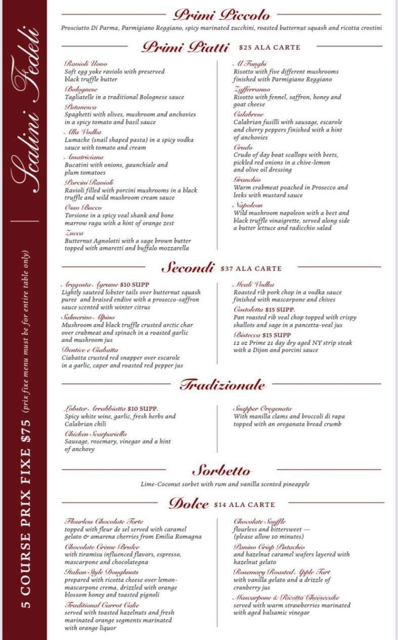 Scalini Fedeli - Chatham, NJ menu_pic