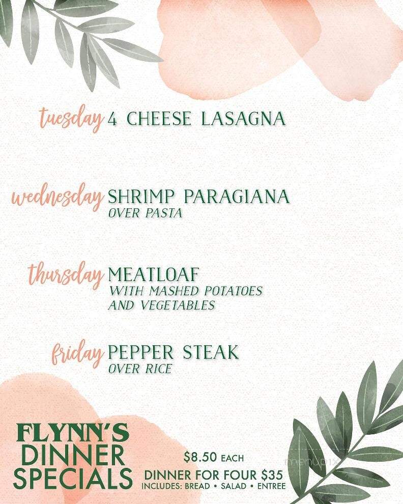 Flynn's Deli - Westwood, NJ menu_pic